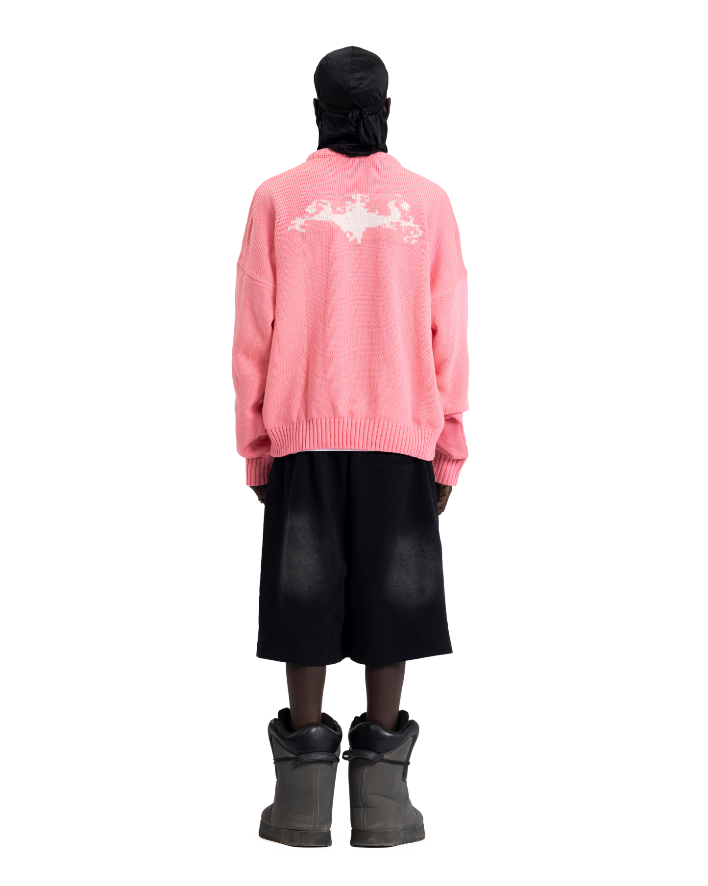 knitted pink crewneck