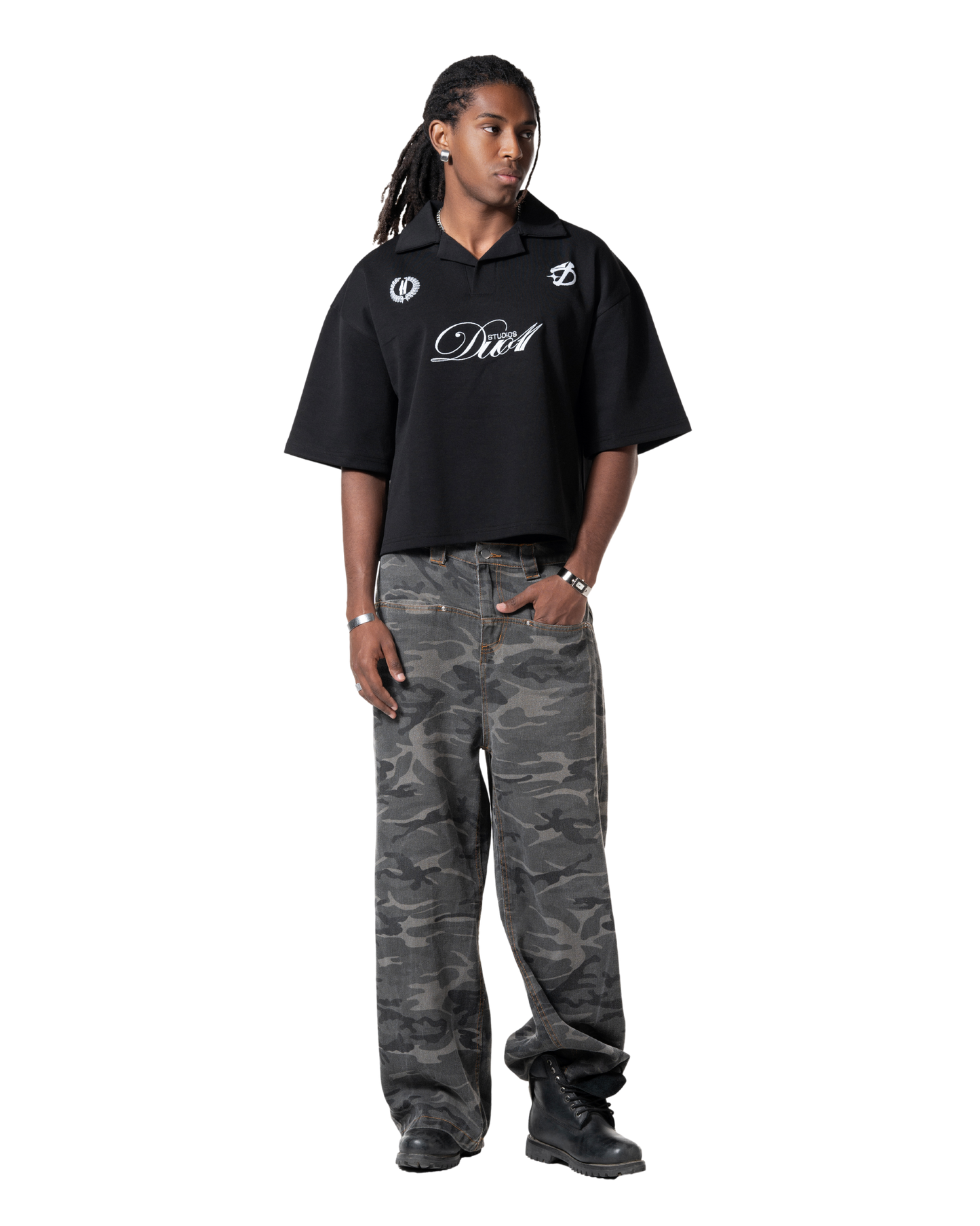 duo club polo black