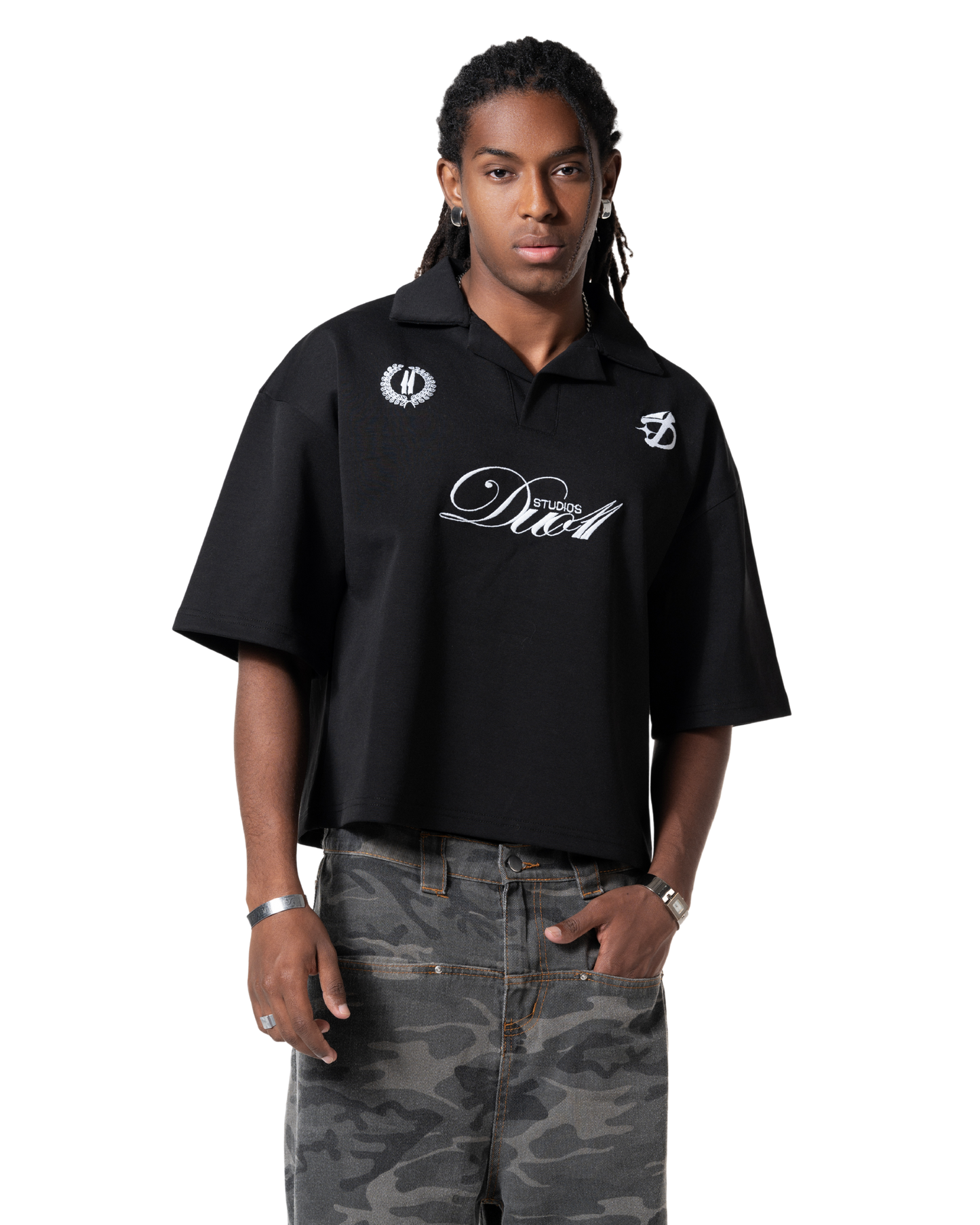 duo club polo black