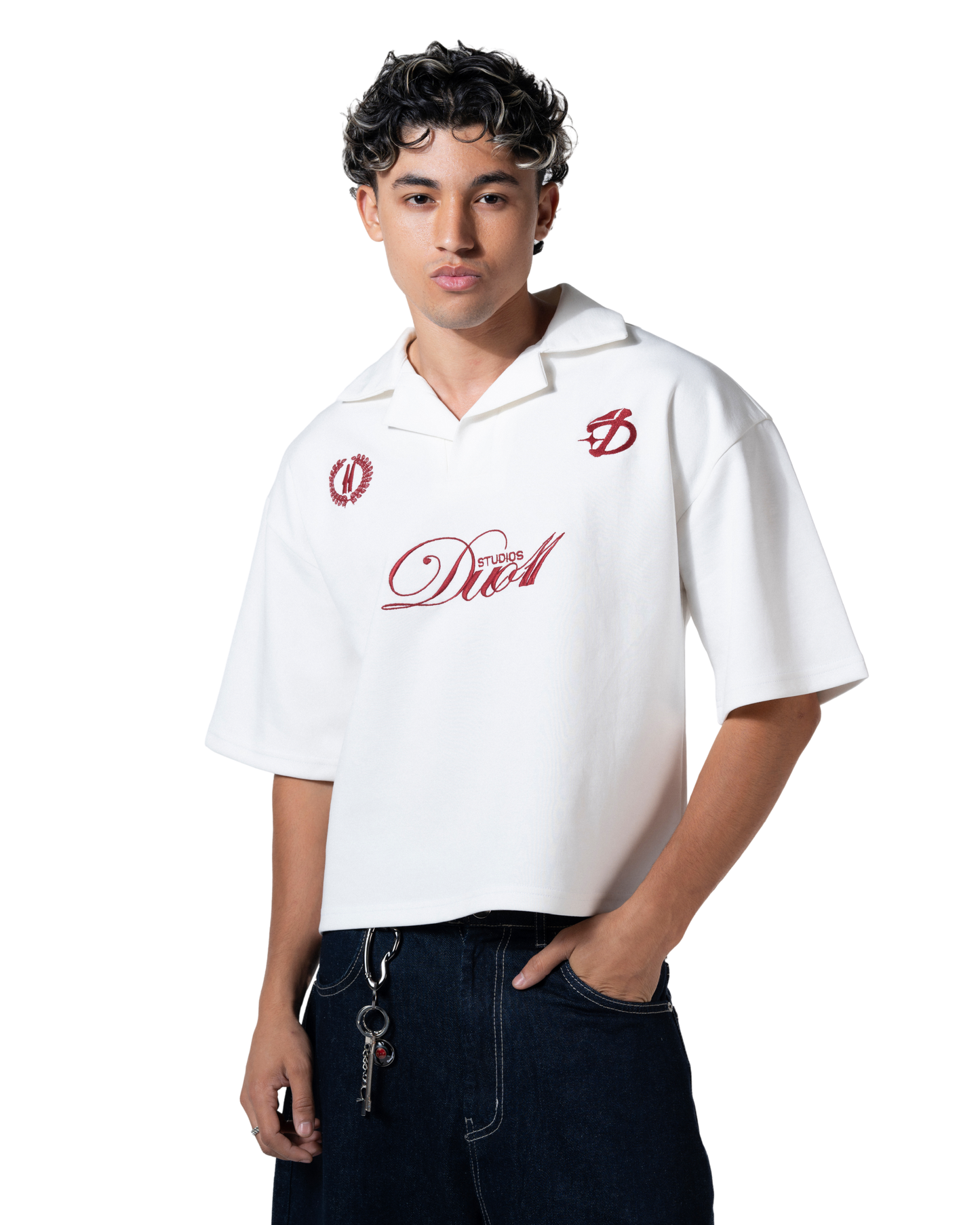 duo club polo white