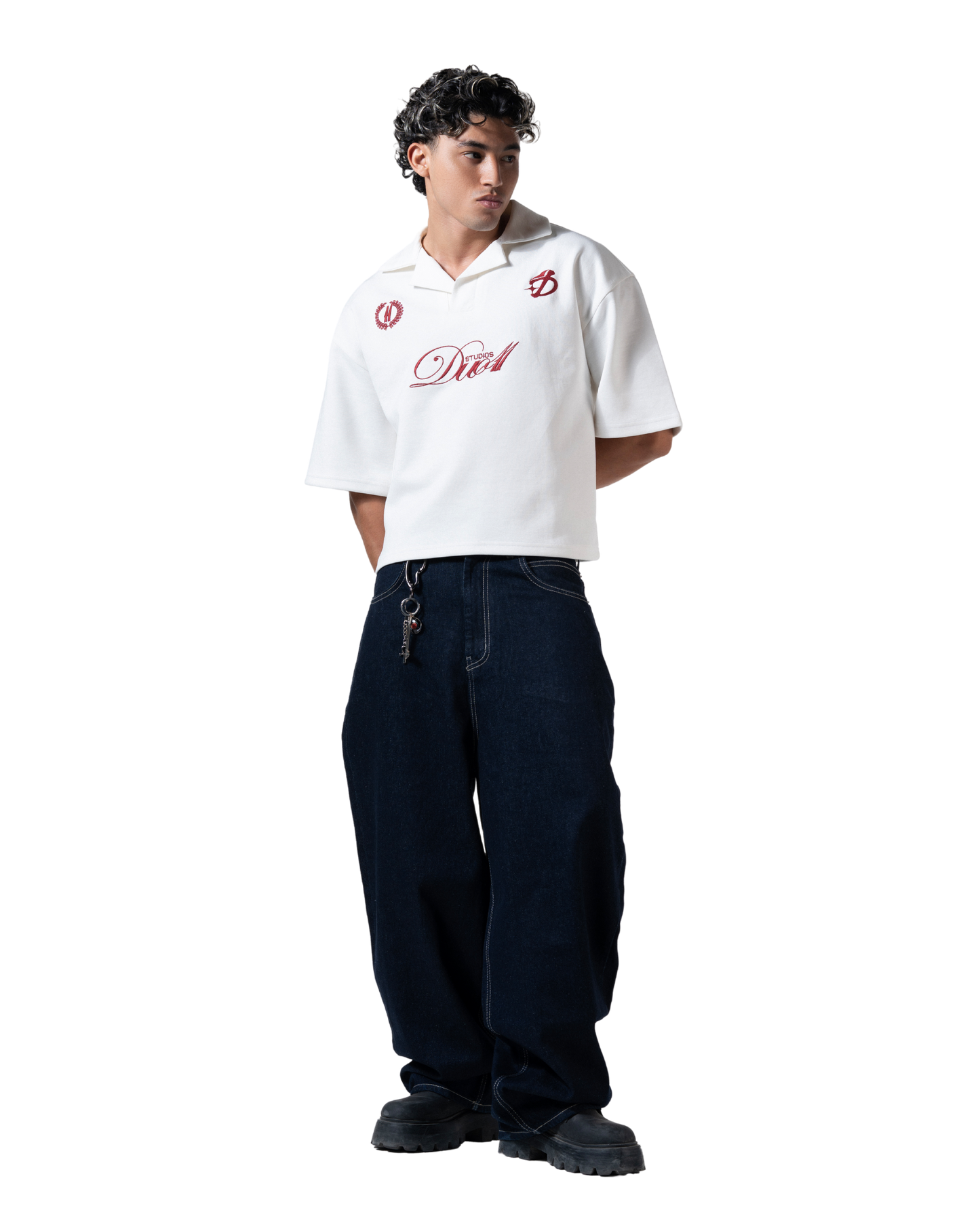 duo club polo white
