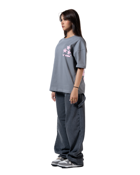 duo stars printed T-shirt