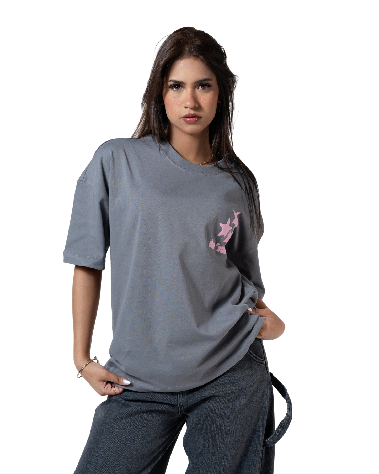 duo stars printed T-shirt