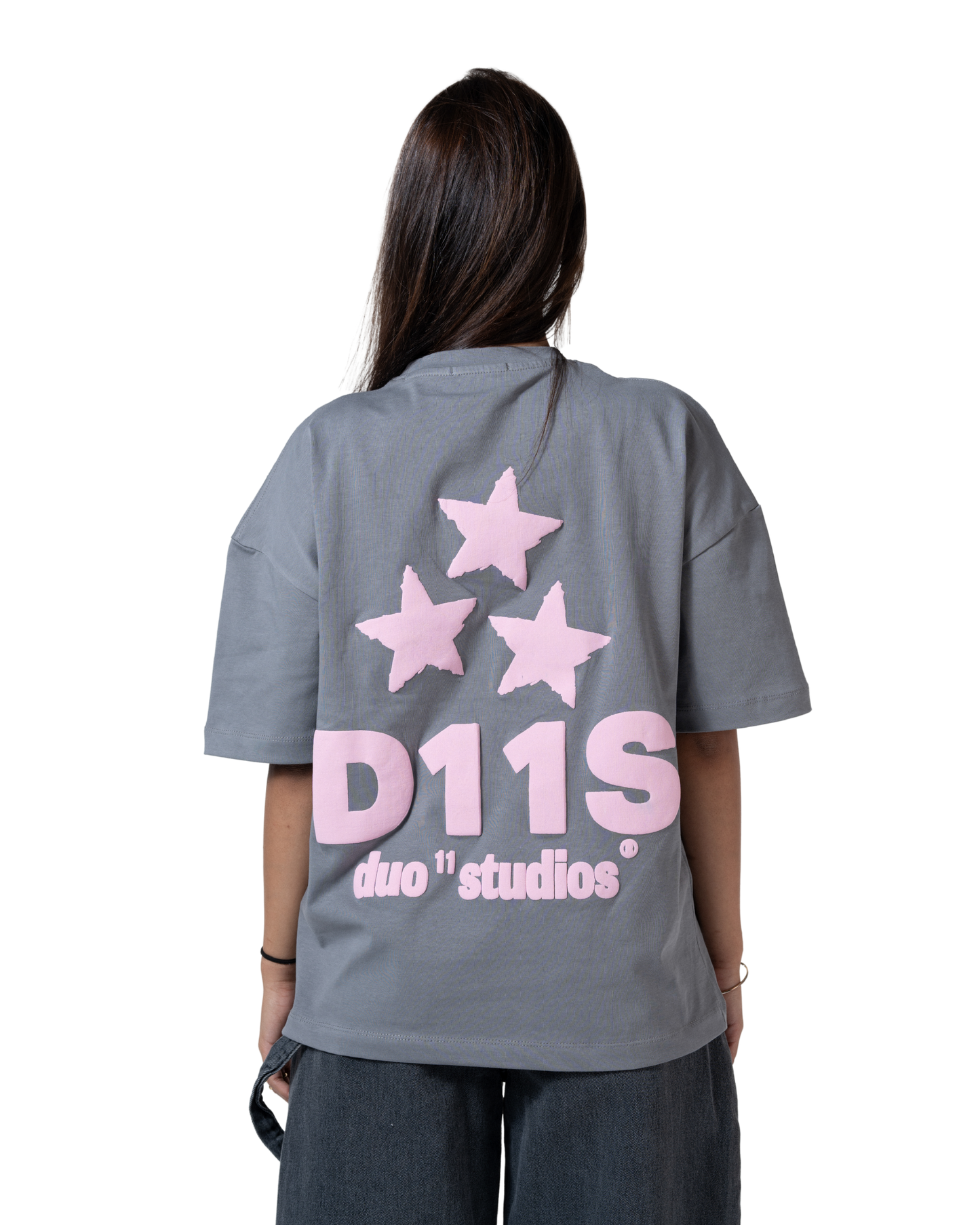 duo stars printed T-shirt