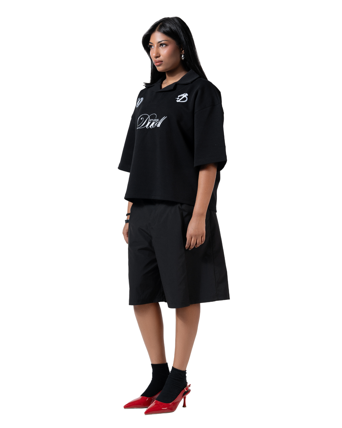duo club polo black