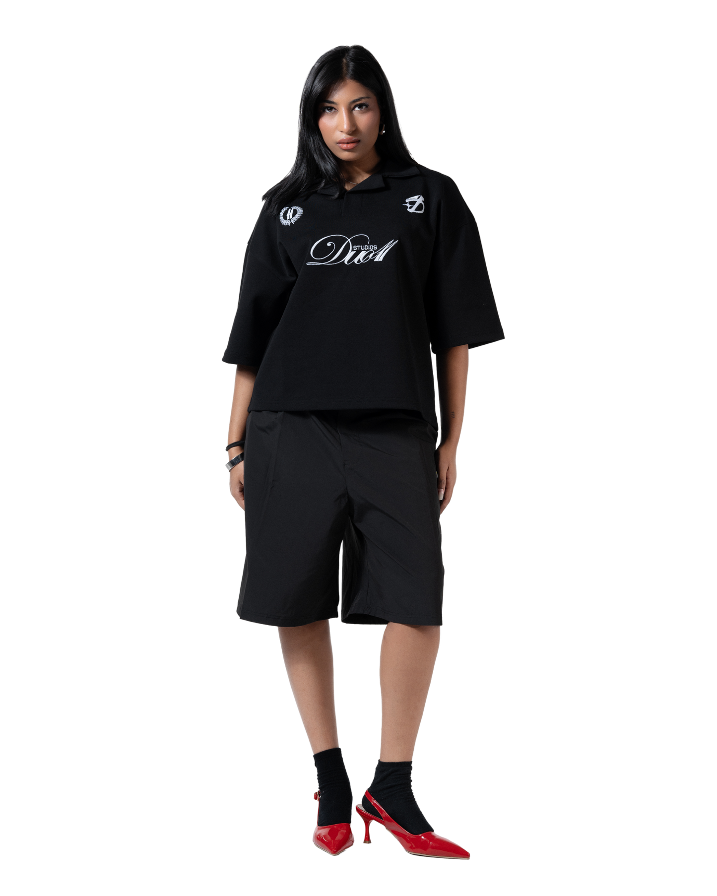 duo club polo black