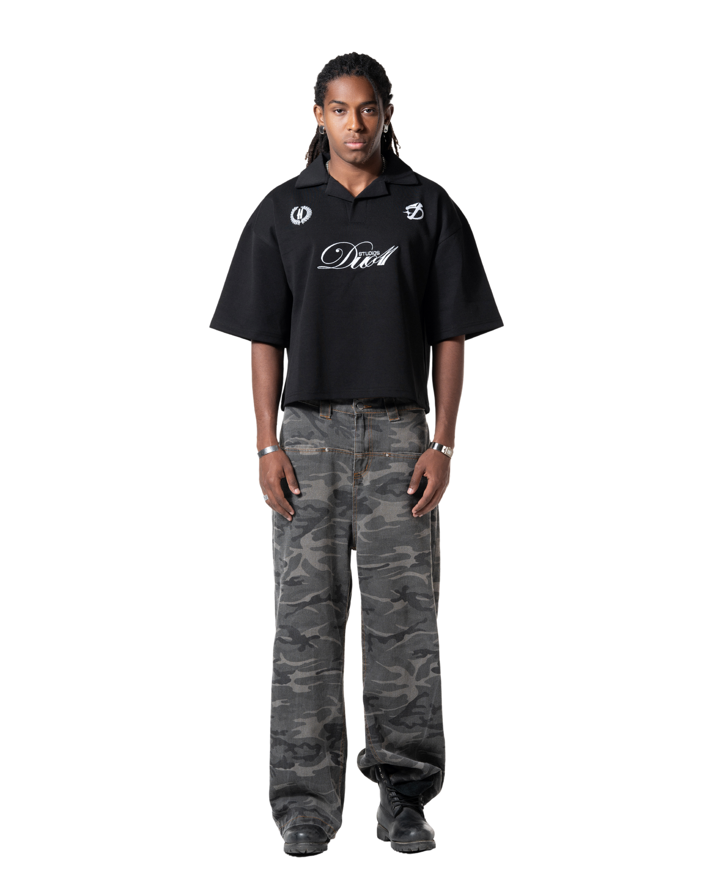 duo club polo black