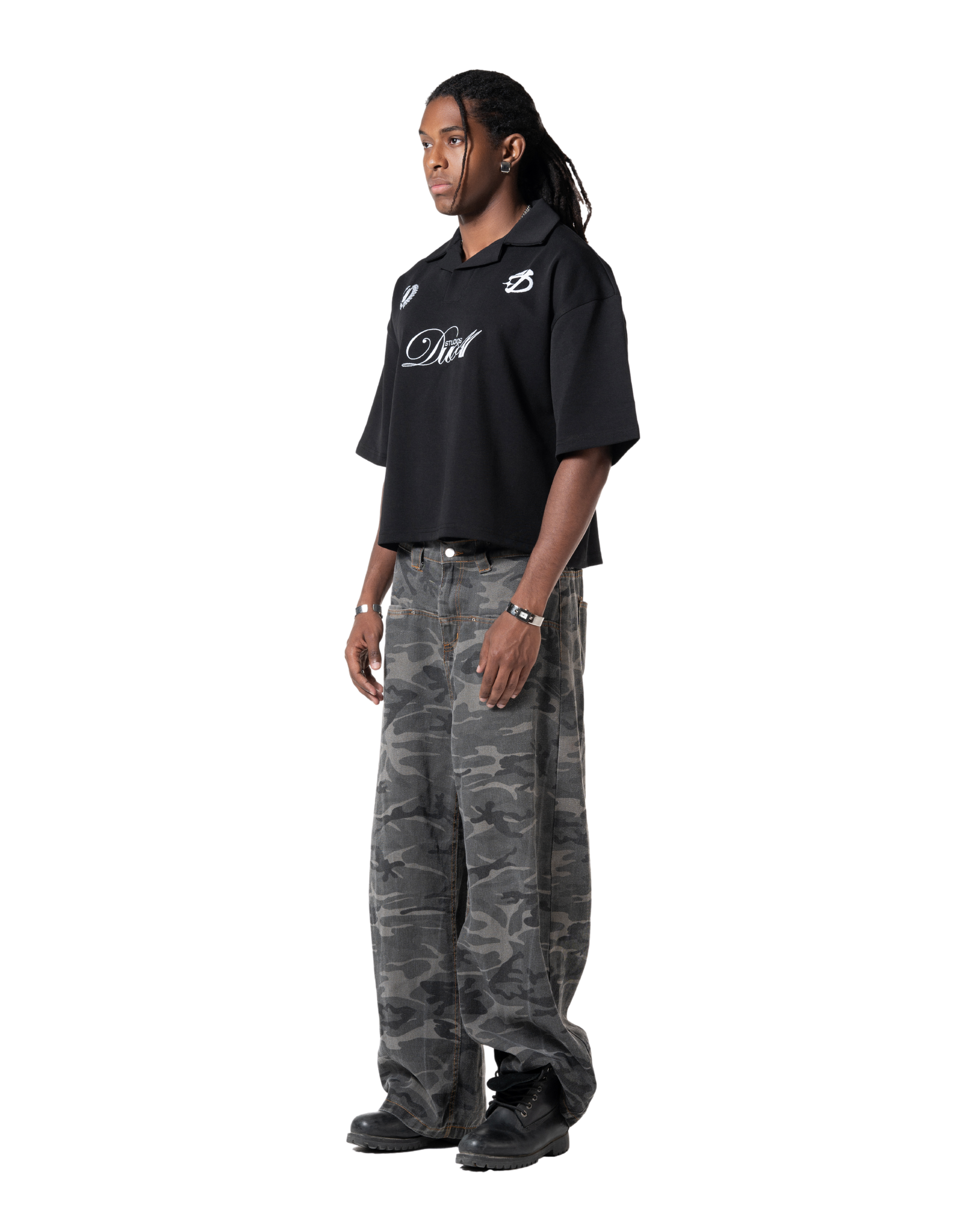 duo club polo black
