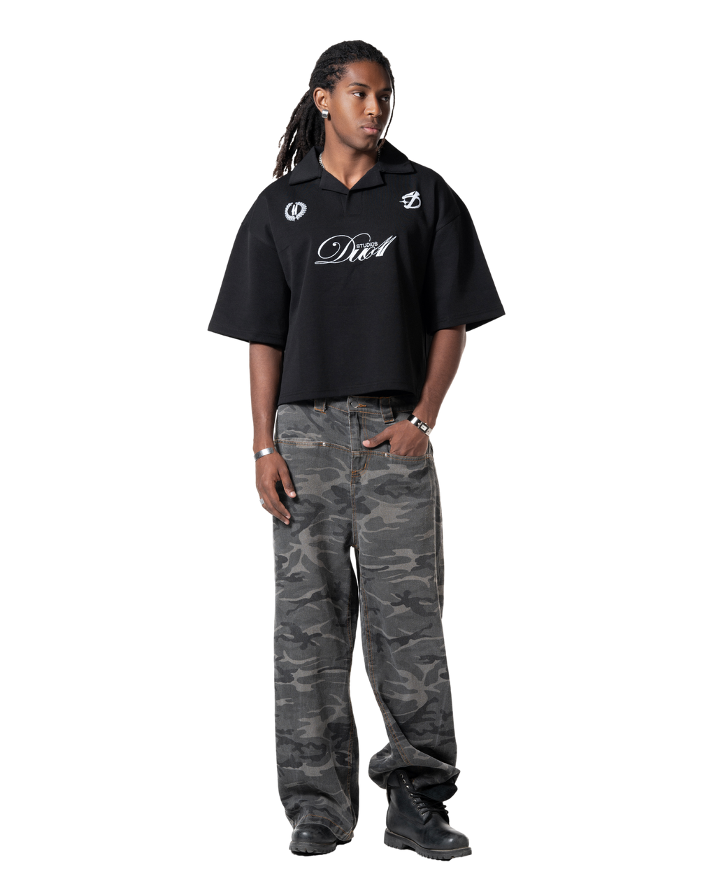 duo club polo black