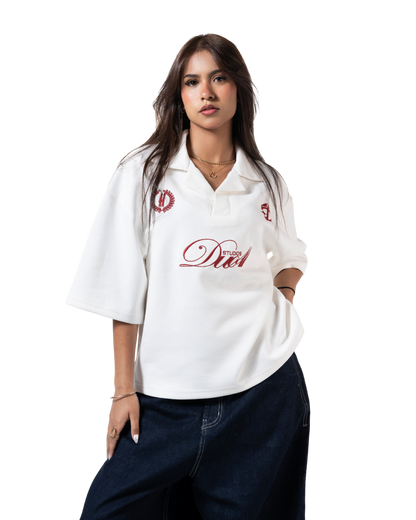 duo club polo white