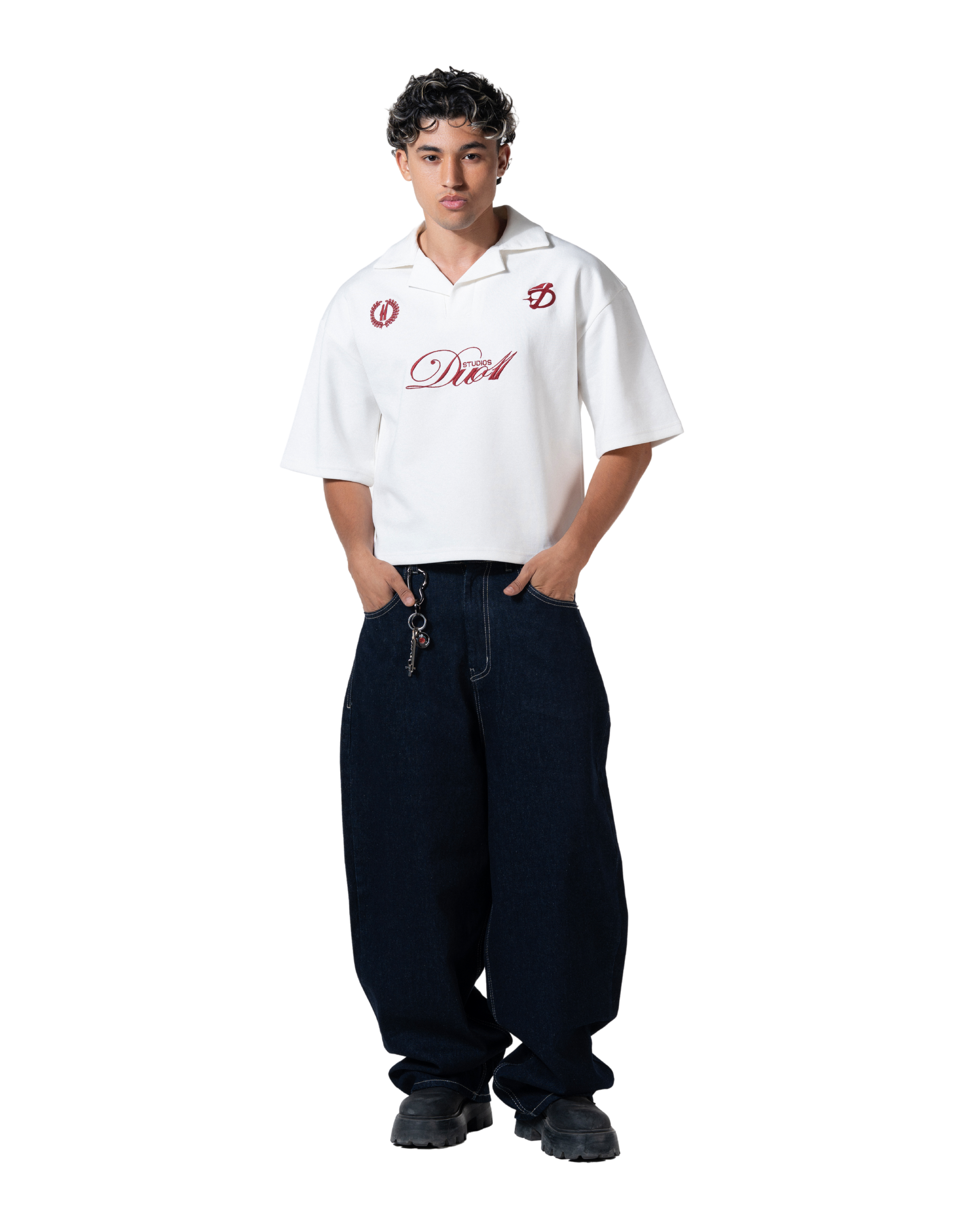 duo club polo white