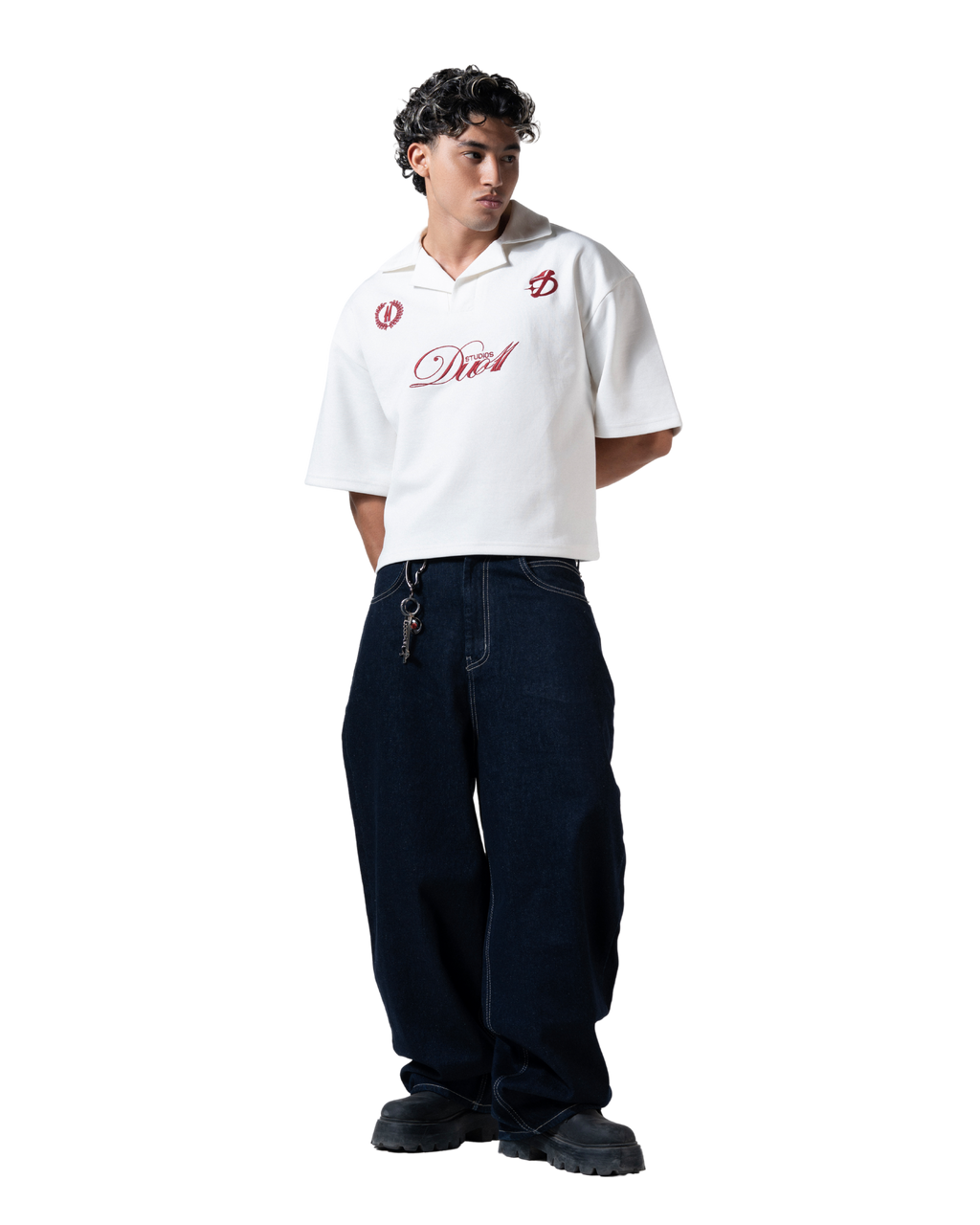 duo club polo white