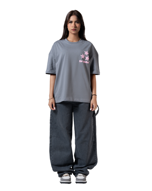 duo stars printed T-shirt