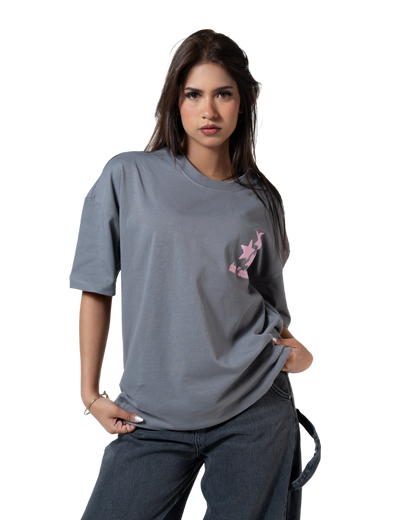 duo stars printed T-shirt