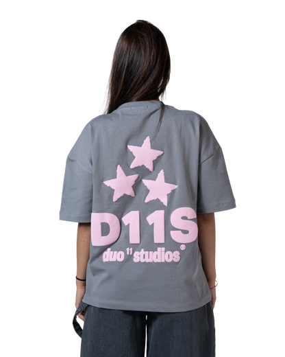 duo stars printed T-shirt