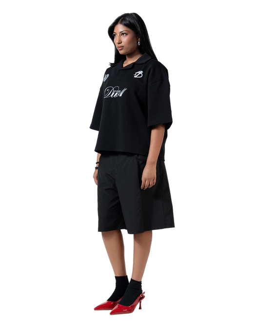 duo club polo black