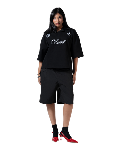 duo club polo black