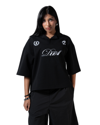 duo club polo black