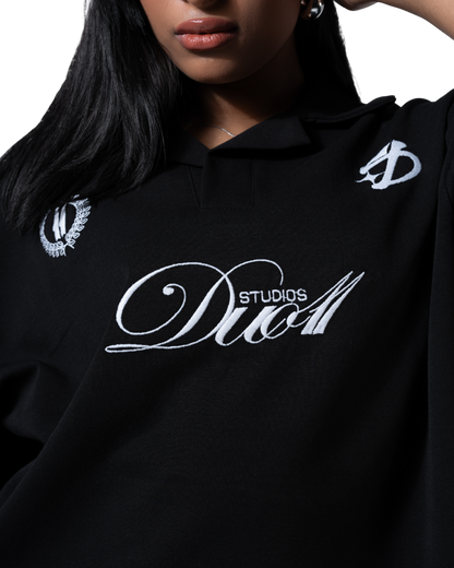 duo club polo black
