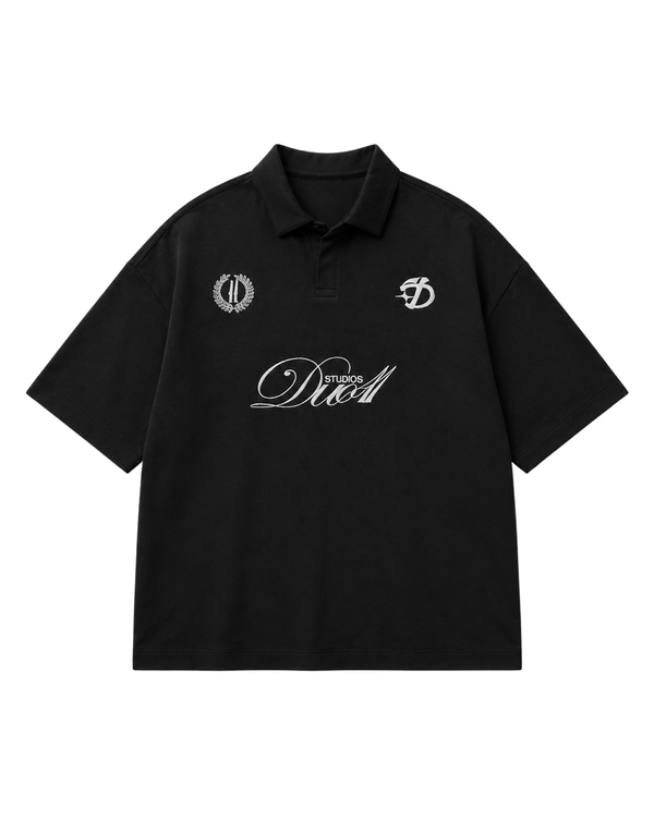duo club polo black