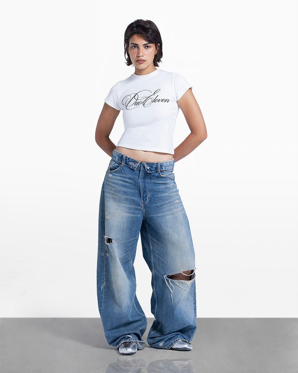 Signature tee white