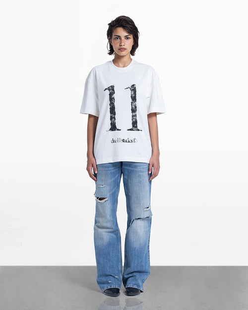 11 percent tee white