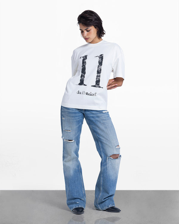 11 percent tee white