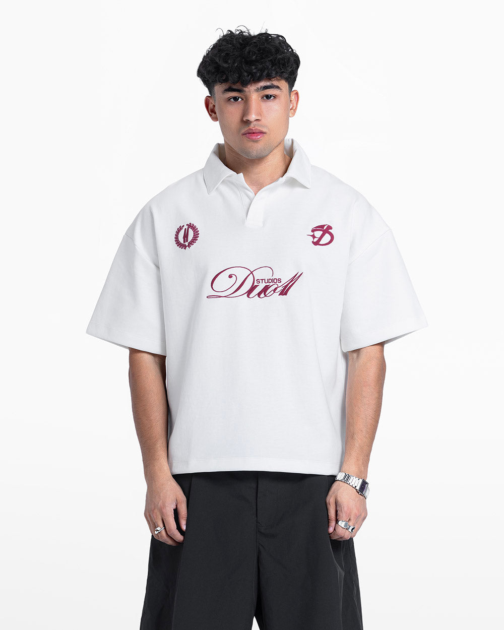 duo club polo white