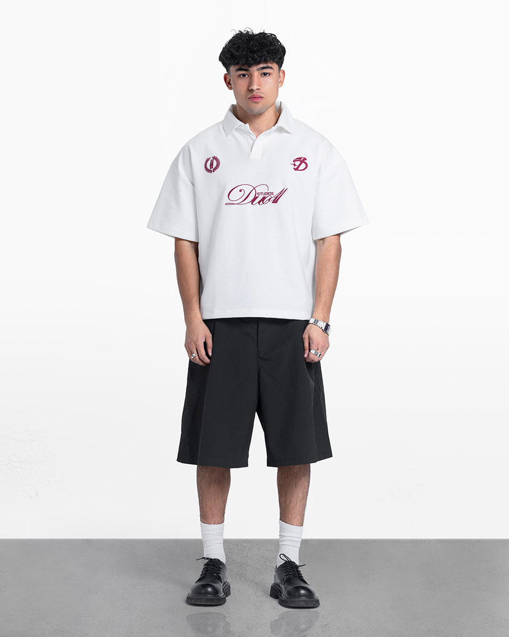 duo club polo white