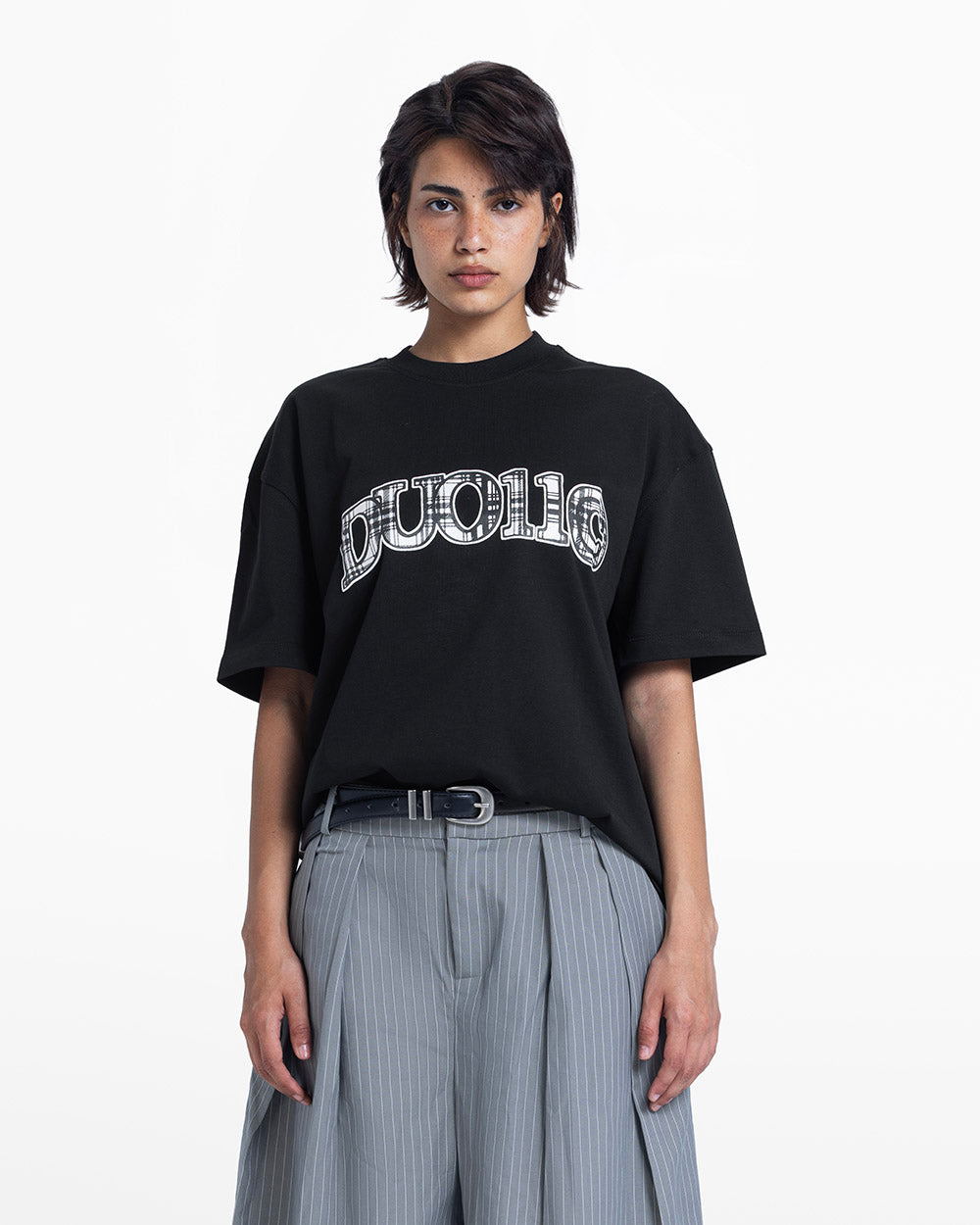 Duo pattern tee black