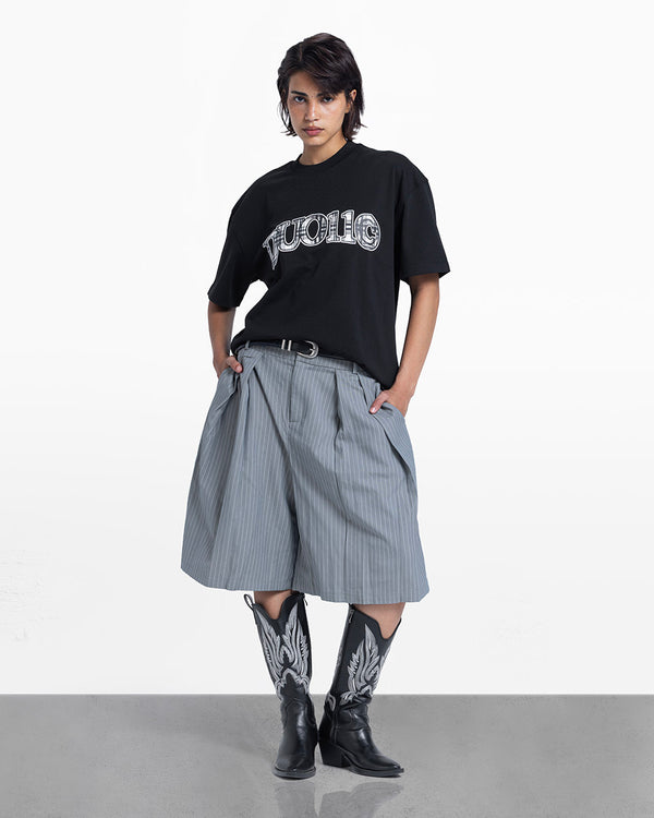 Duo pattern tee black