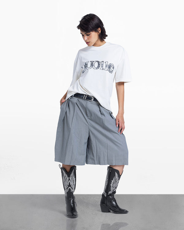 Duo pattern tee white