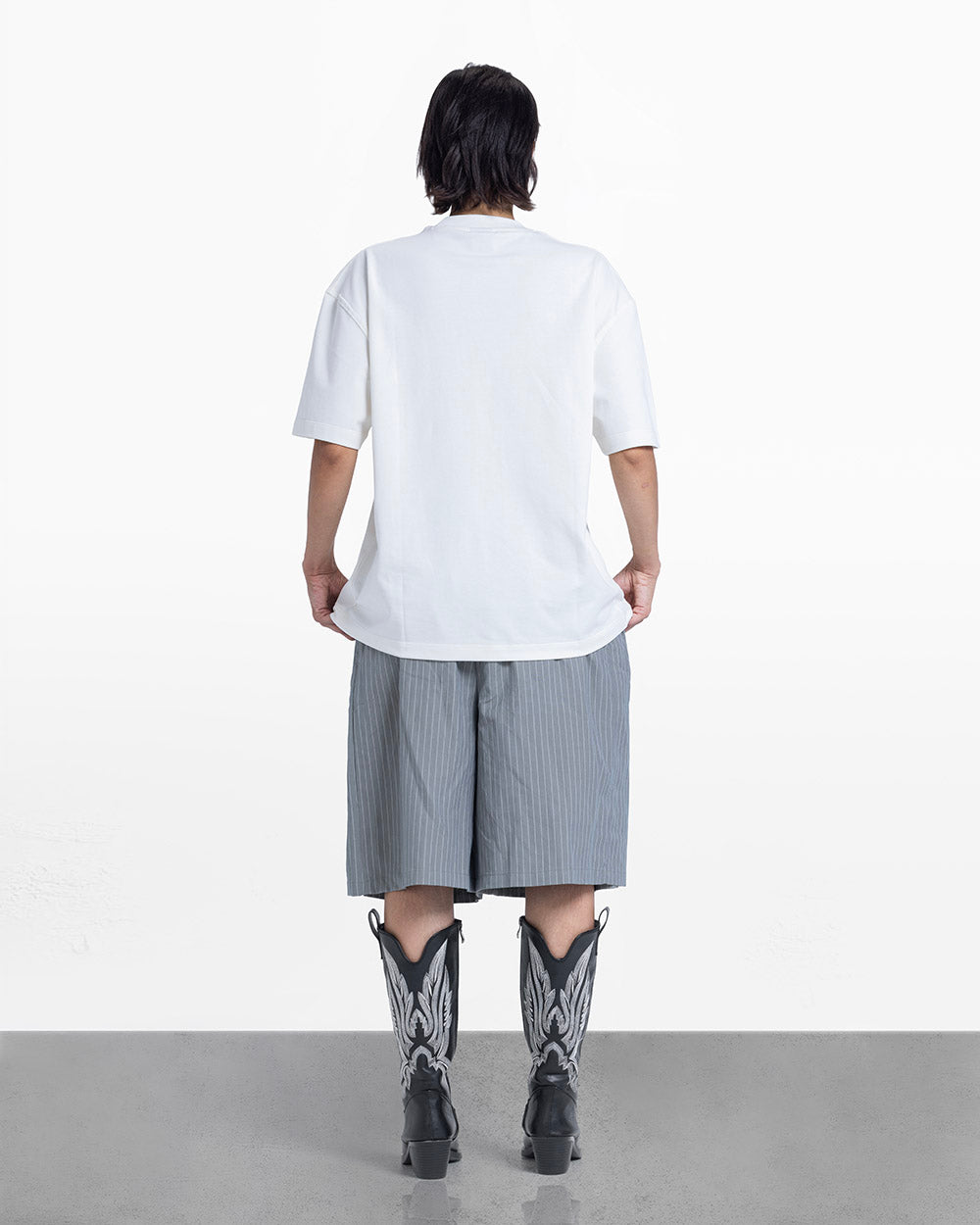 Duo pattern tee white