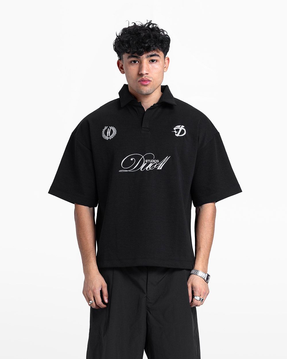 duo club polo black