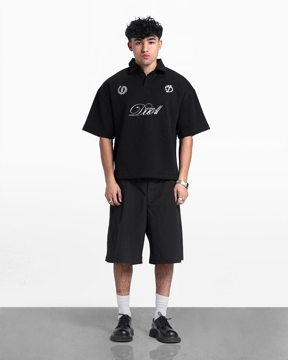 duo club polo black