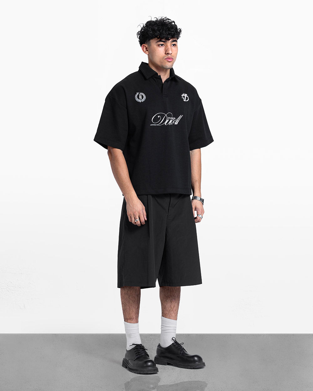 duo club polo black
