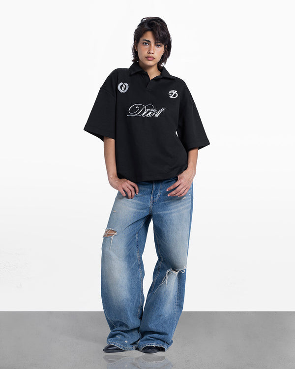 duo club polo black