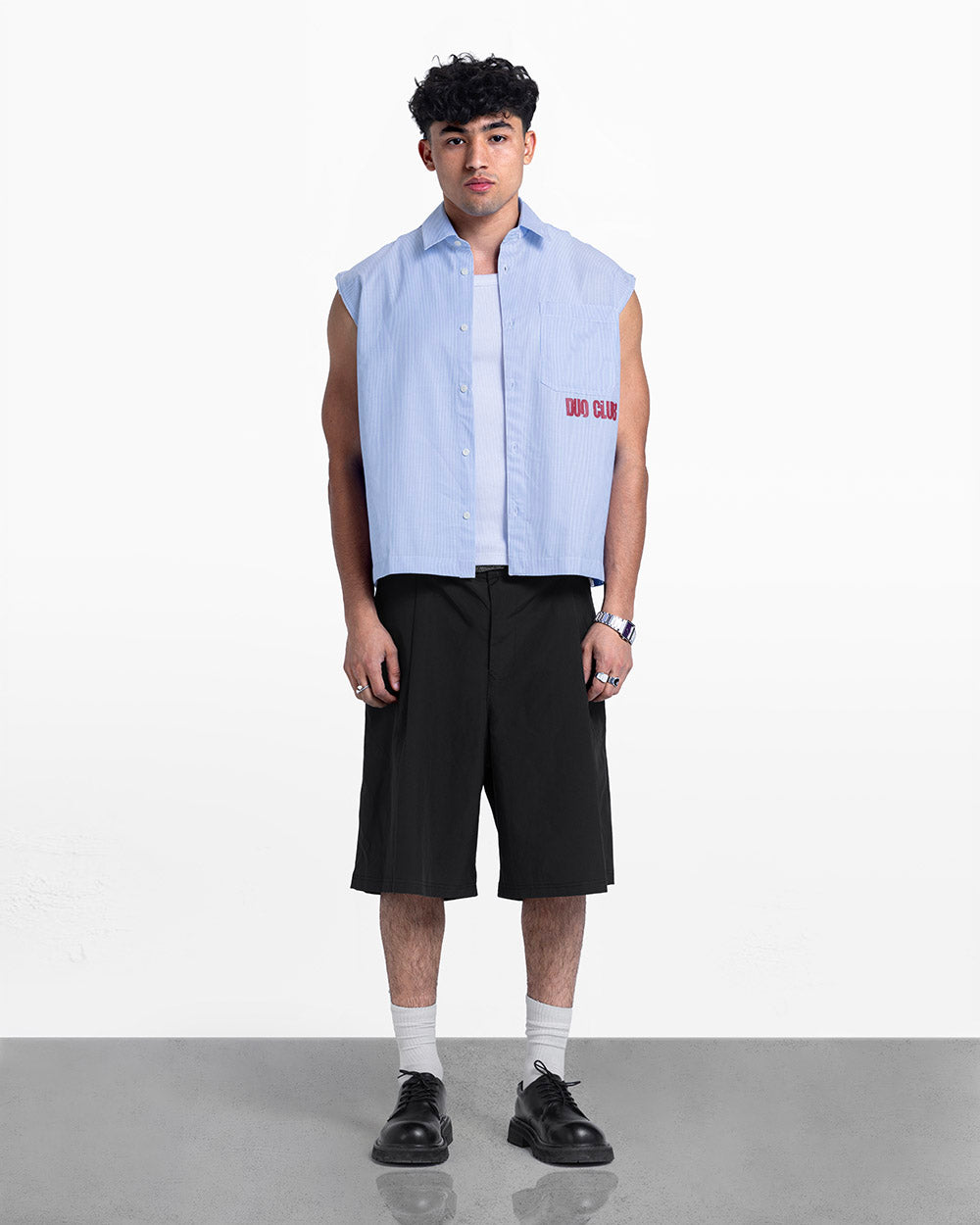 Duo sleeveless shirt baby blue