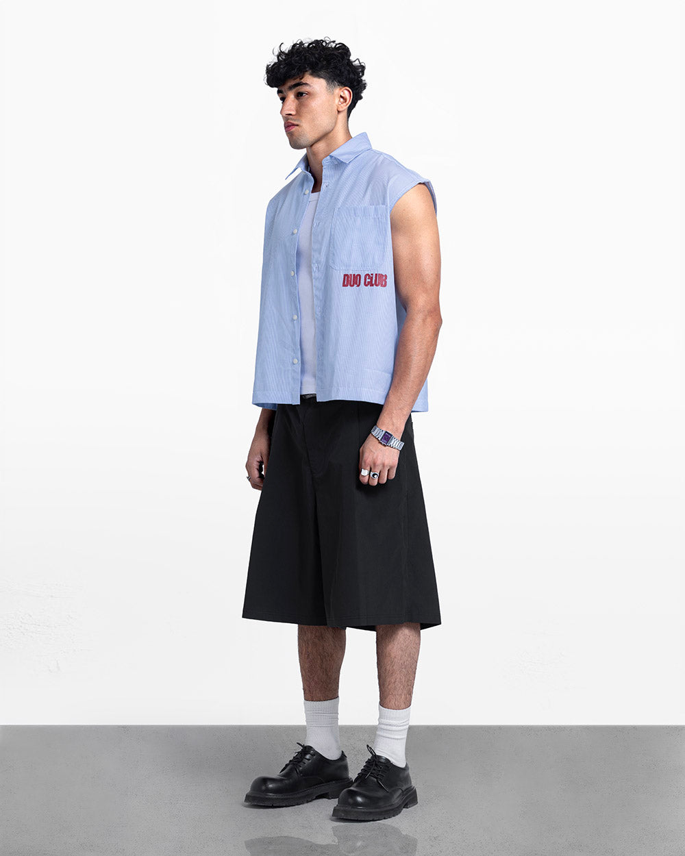 Duo sleeveless shirt baby blue