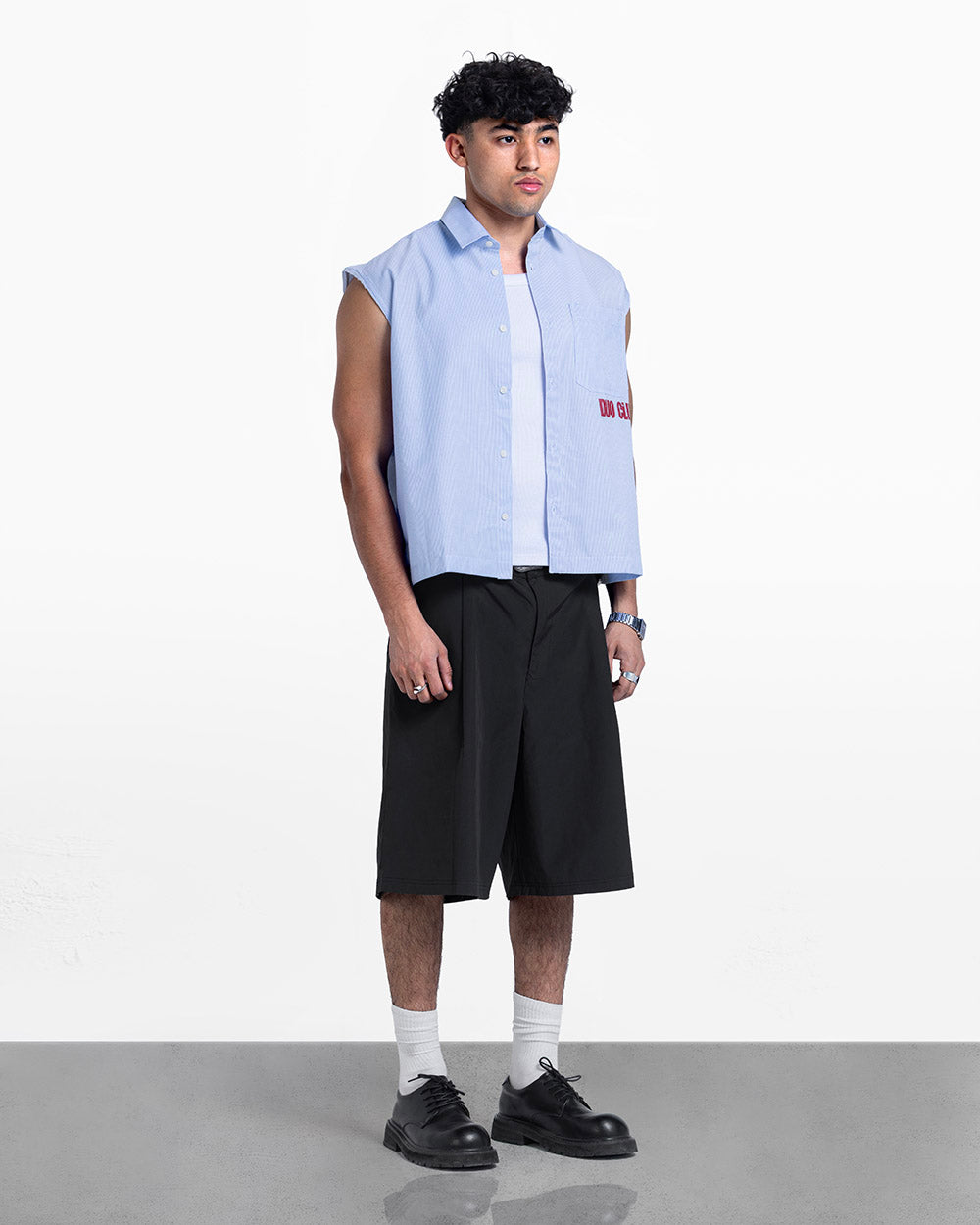 Duo sleeveless shirt baby blue