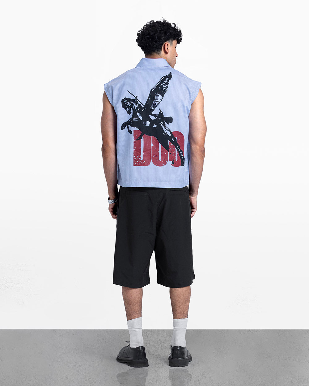 Duo sleeveless shirt baby blue