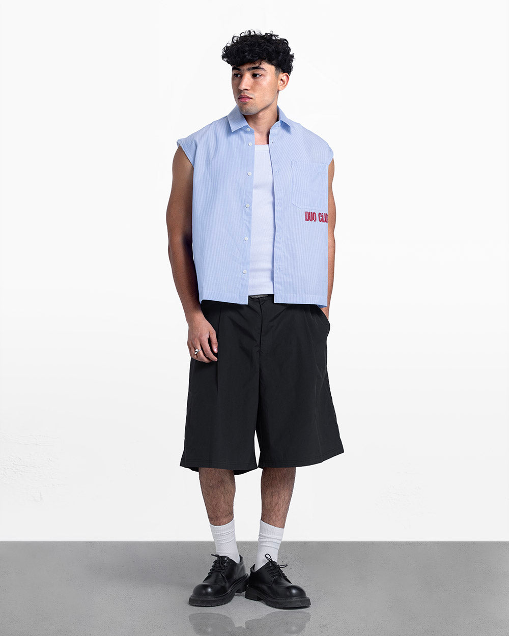 Duo sleeveless shirt baby blue
