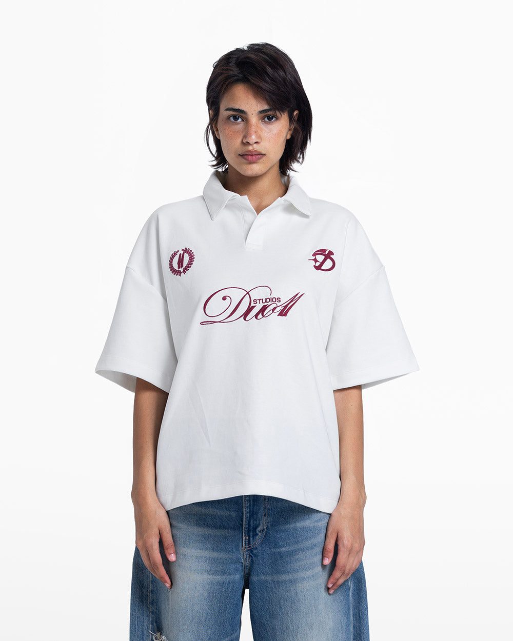duo club polo white
