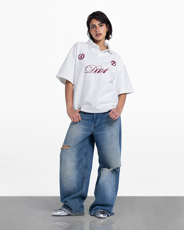 duo club polo white