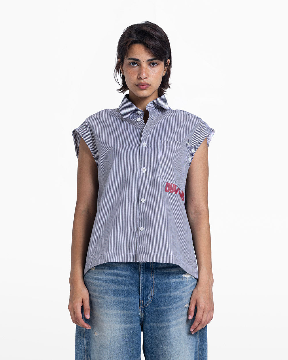 Duo sleeveless shirt black