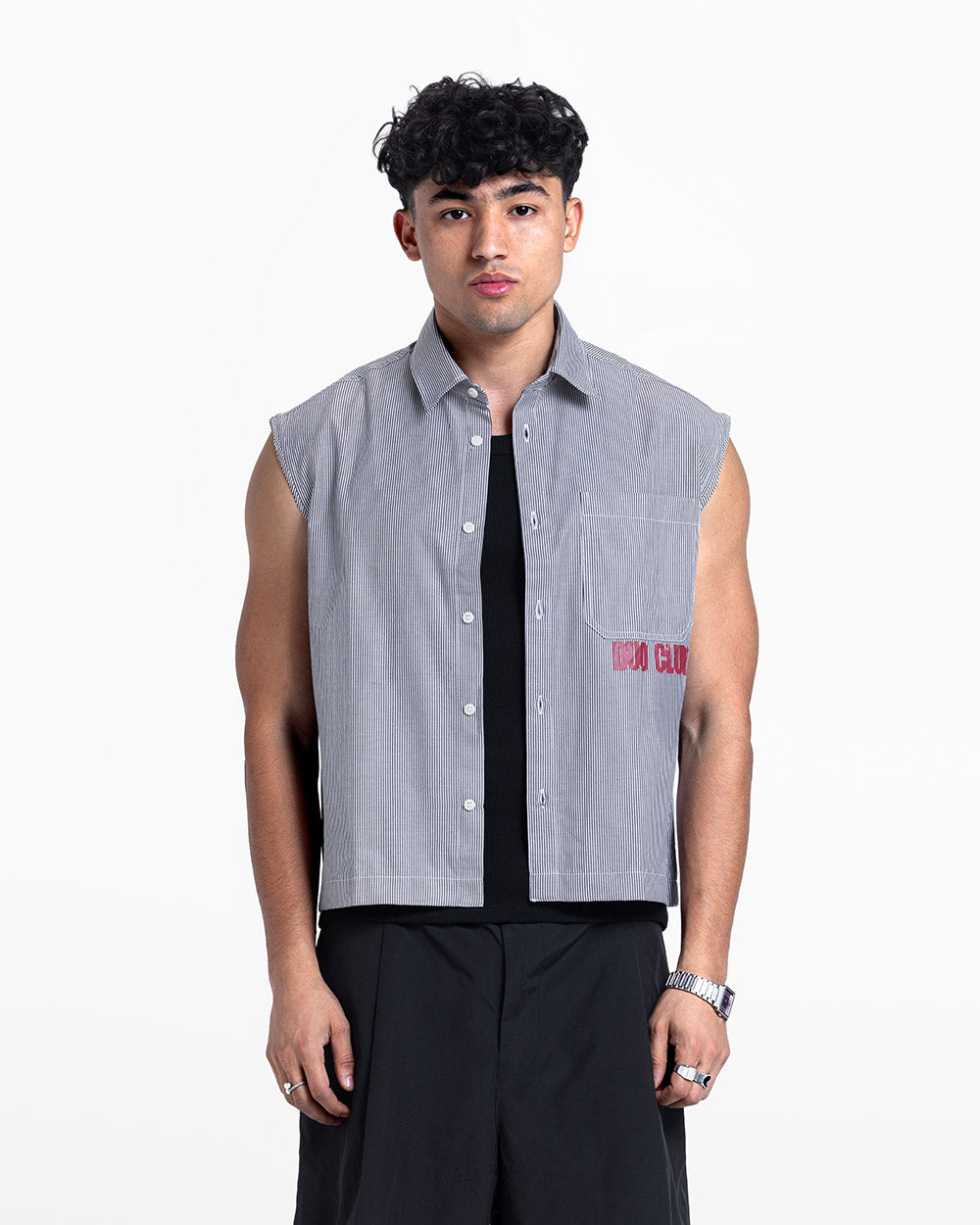 Duo sleeveless shirt black
