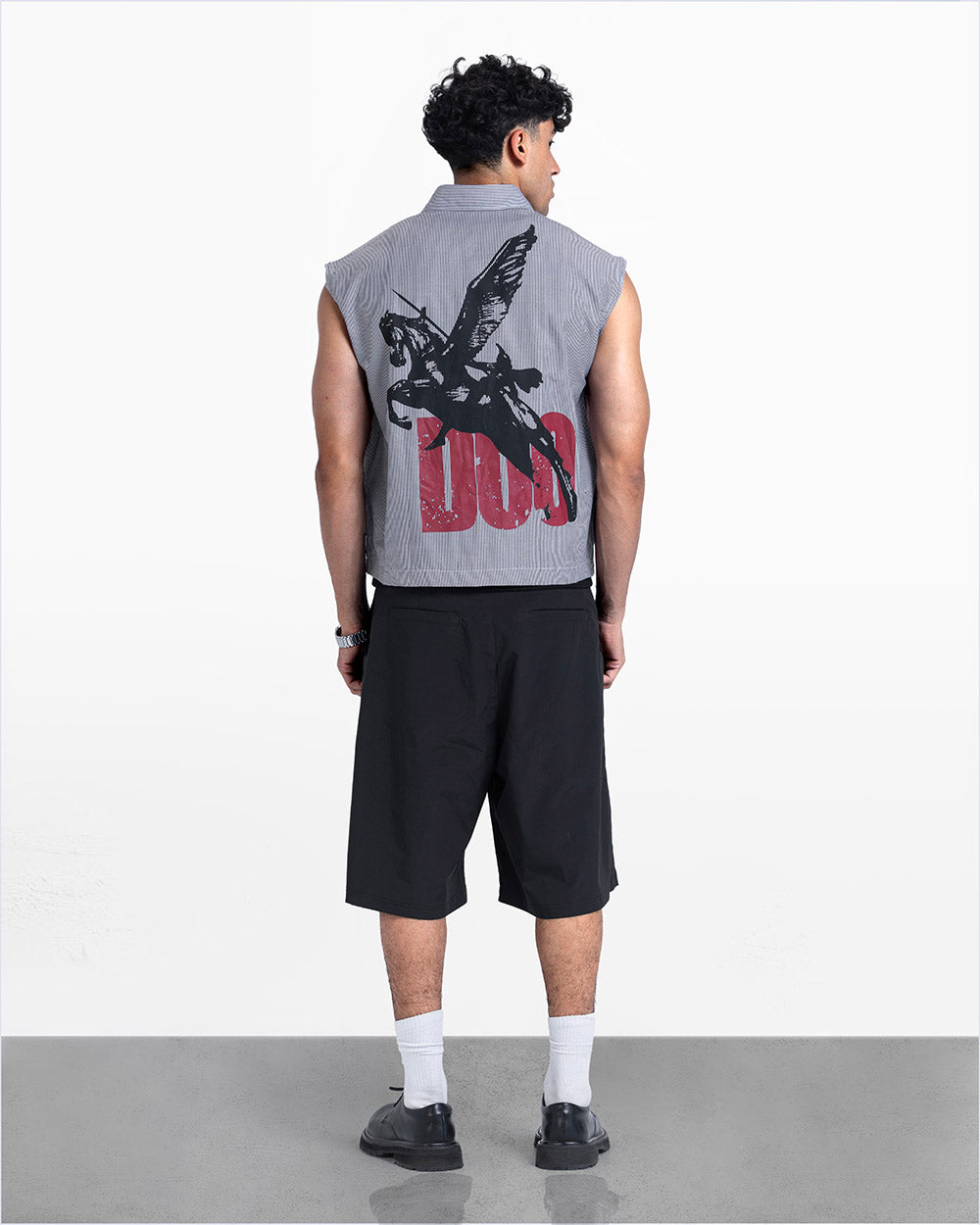 Duo sleeveless shirt black