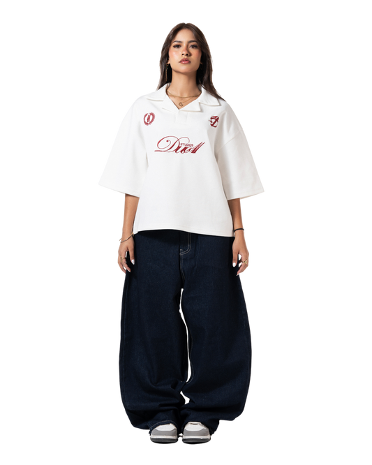 duo club polo white