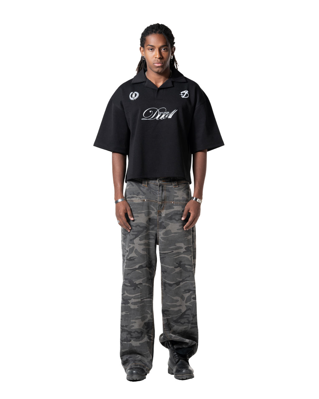 duo club polo black