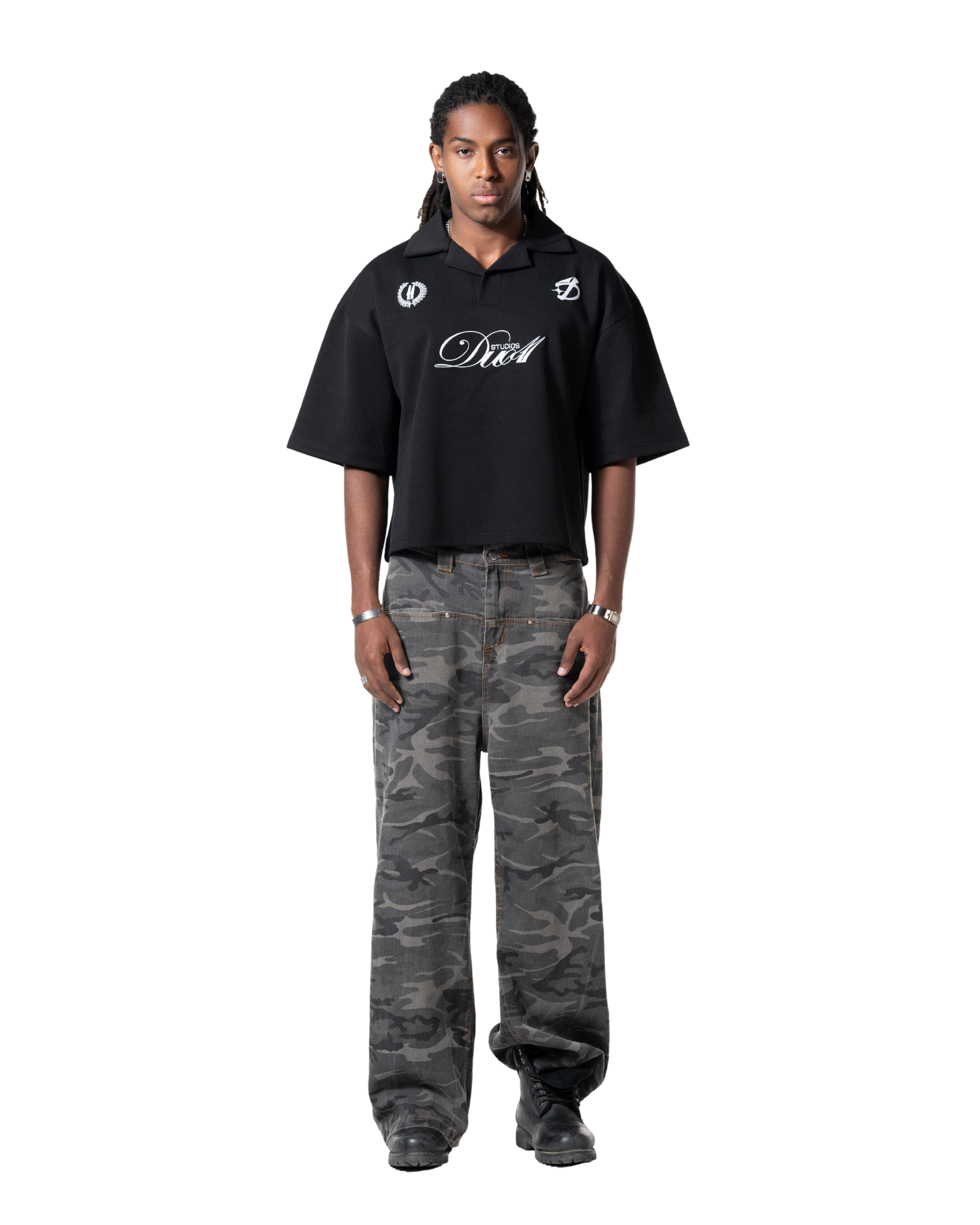 duo club polo black